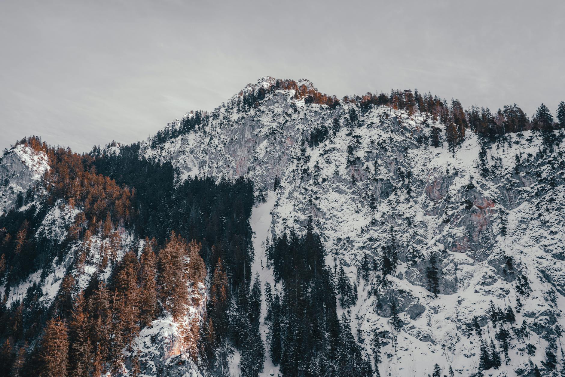 landscape photography of mountain cover by snow